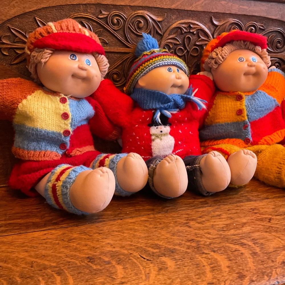 Cabbage Patch Family of three vintage cabbage patch dolls, A+++ - Picture 5 of 5